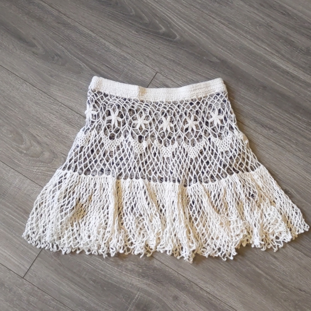 Free People Crochet Skirt